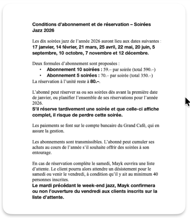 Conditions (vertical)